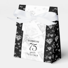 Elegant 75:e Diamond Bröllop-årsdagen Presentaskar