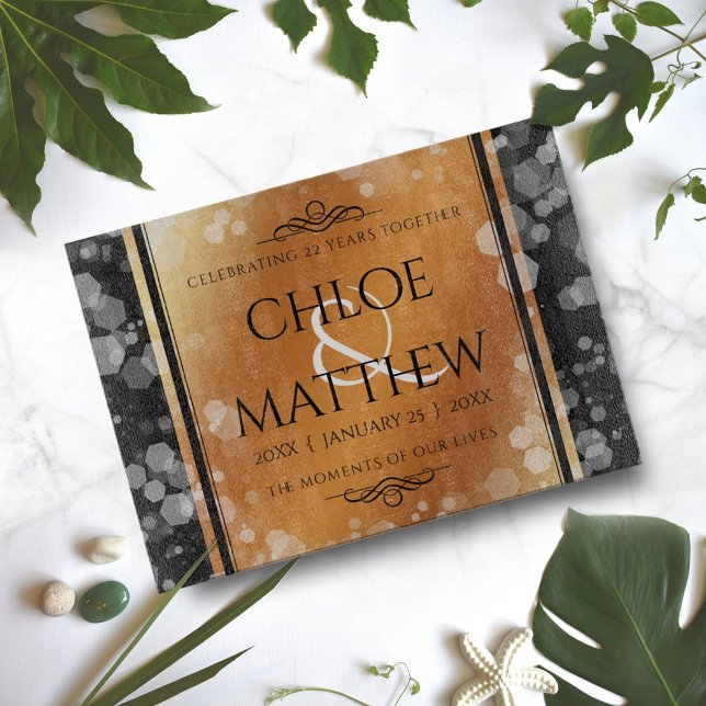 Elegant 7:e 22:a 49:e årsdagen för koppar-Bröllop (Skapare uppladdad)