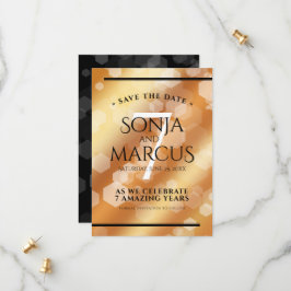Elegant 7:e-kopparårsdagen Bröllop Firande Spara Datumet