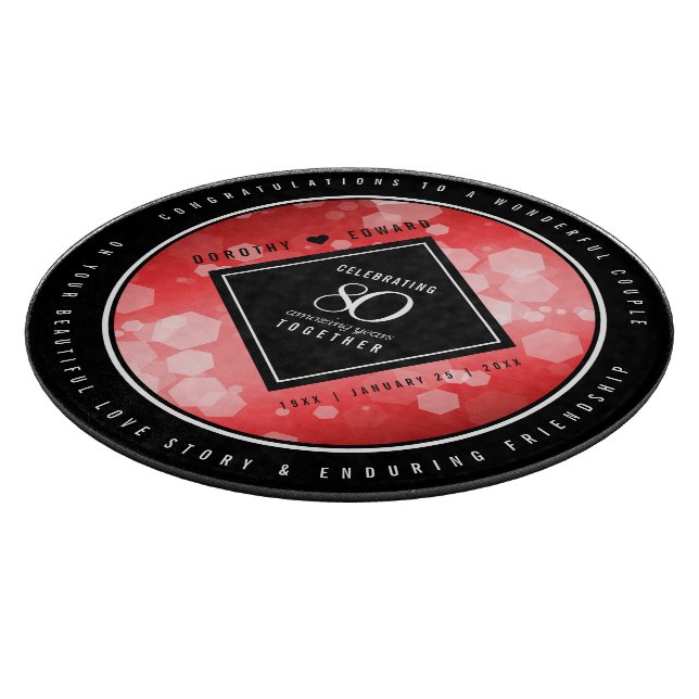 Elegant 80:e årsdagen för Ruby Bröllop i Firande (Hörn)