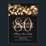 Elegant 80:e Födelsedagsfesten Guld Hollywood Glam Inbjudningar<br><div class="desc">Inbjudan till Guld Hollywood Glam i 80 Födelsedagsfester i elegant. Med guld ljus,  guld och guld-gnistor. Underbar för 60-årsdagen och mer!</div>