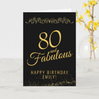 Elegant 80 och fantastisk prydnad 80-årsdag