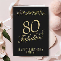 Elegant 80 och fantastisk prydnad 80-årsdag