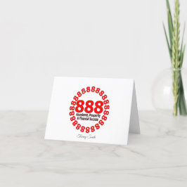 Elegant 888 Gelnummer Tack Kort