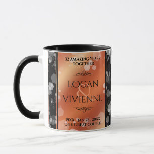 Elegant 8:e årsdagen för Bronze Bröllop Mugg