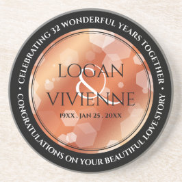 Elegant 8:e årsdagen för Bronze Bröllop Underlägg