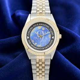 Elegant 9:e Lapis Lazuli Bröllop-årsdagen Armbandsur