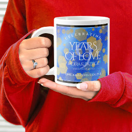 Elegant 9:e Lapis Lazuli Bröllop-årsdagen Jumbo Mugg