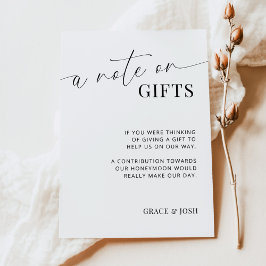 Elegant A Anmärkning om presentationskort för Bröl Tilläggskort