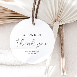 Elegant A Sweet Tack Wedding Favor Gåvor Etiketter