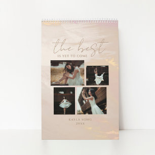 Elegant Abstrakt Anpassningsbar Fotokalender Kalender