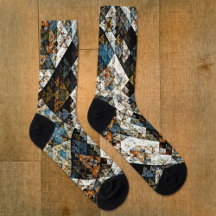 Elegant Abstrakt Art-socklar för Mönster