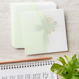 Elegant abstrakt blommigt Kor baptism kuvert