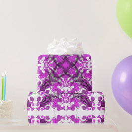 Elegant abstrakt boho rosa mandala butterfly swirl presentpapper