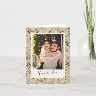 Elegant Abstrakt Botanical Dots Anpassningsbar Pho Tack Kort