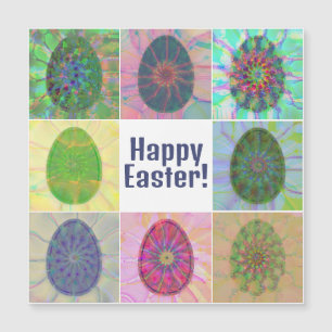 Elegant Abstrakt Deorative Colorative Eggs Collage