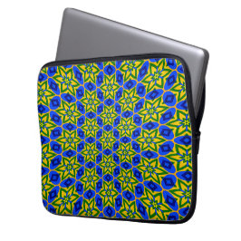Elegant Abstrakt Flowers Mönster Laptop Fodral