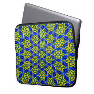 Elegant Abstrakt Flowers Mönster Laptop Fodral