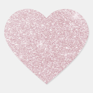 Elegant abstrakt för rosa trendig giftigt glitte hjärtformat klistermärke