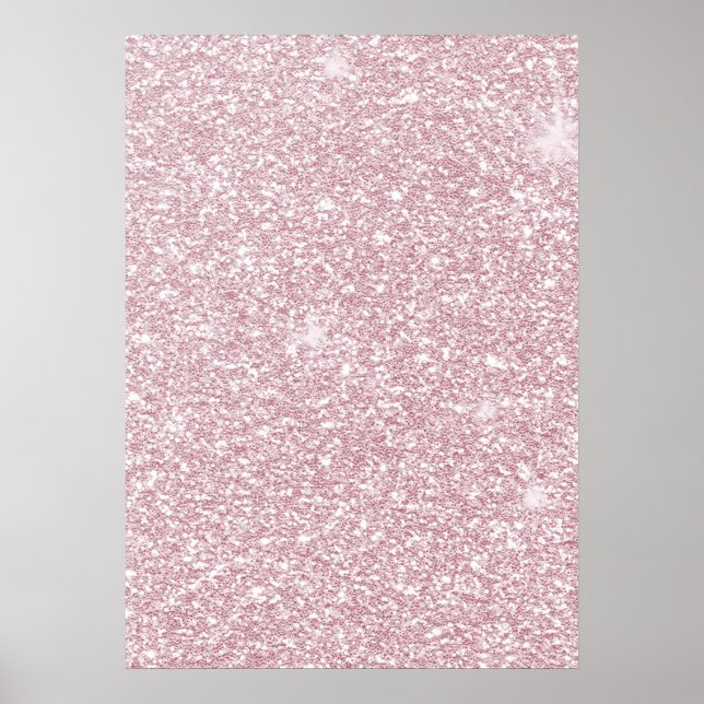 Elegant  abstrakt  för rosa trendig giftigt glitte poster (Framsidan)