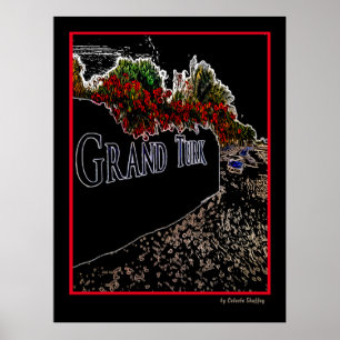 Elegant Abstrakt Grand Turk Poster