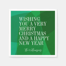 Elegant Abstrakt Grönt - Anpassningsbar under jule