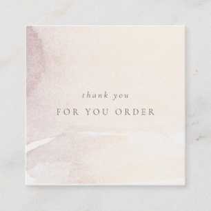 Elegant Abstrakt Guld Lila Shiny Tack Order Fyrkantigt Visitkort