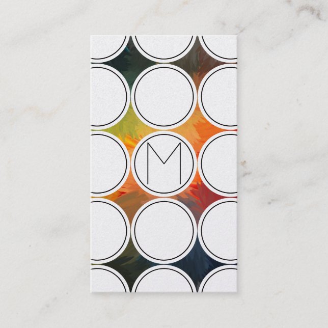 Elegant Abstrakt Guld Visitkort (Framsida)