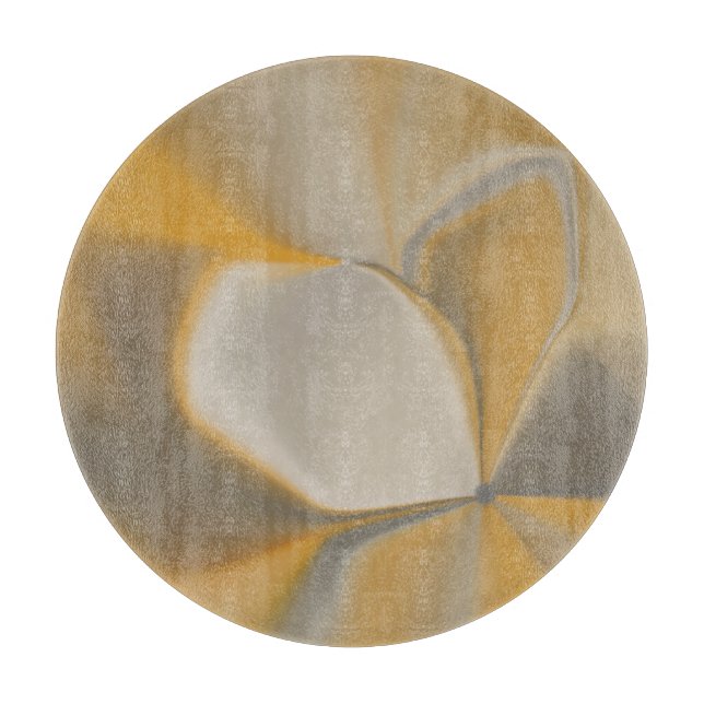 Elegant Abstrakt Gult Vit Blommigt i Petal Corner (Framsidan)