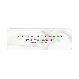 Elegant Abstrakt Kurvor Professionell Modern Returadress Etikett