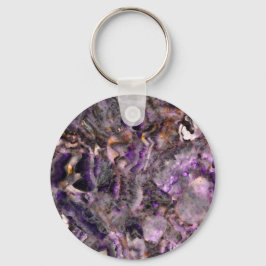 Elegant abstrakt lila lavender lilac marble nyckelring