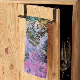 Elegant Abstrakt marbel ombre Kitchen Towel Kökshandduk