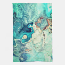 Elegant Abstrakt marbel ombre Kökshandduk