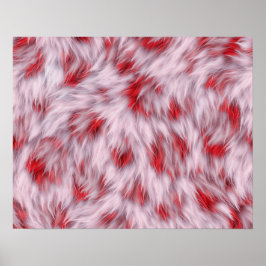Elegant Abstrakt Mjuk fluffy Päls Mönster | Poster