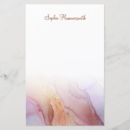 Elegant Abstrakt Personlig Stationery Papper