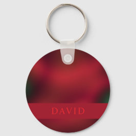 Elegant Abstrakt Red and Black Nyckelring