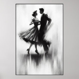 Elegant Abstrakt Swing Dance Poster
