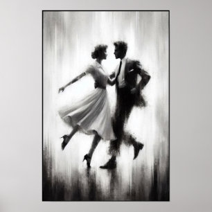 Elegant Abstrakt Swing Dance Poster