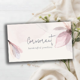 Elegant Abstrakt  vattenfärgsBlommigt för  i klass Visitkort
