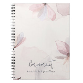 Elegant Abstrakt  Watercolor Blommigt Business Anteckningsbok