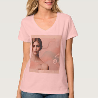 Elegant Abstrakt Woman T-Shirt - Modern estetisk t