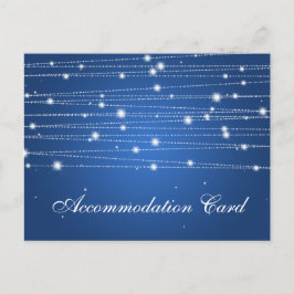 Elegant Ackommodation Sparkling Linjer Sapphire Vykort