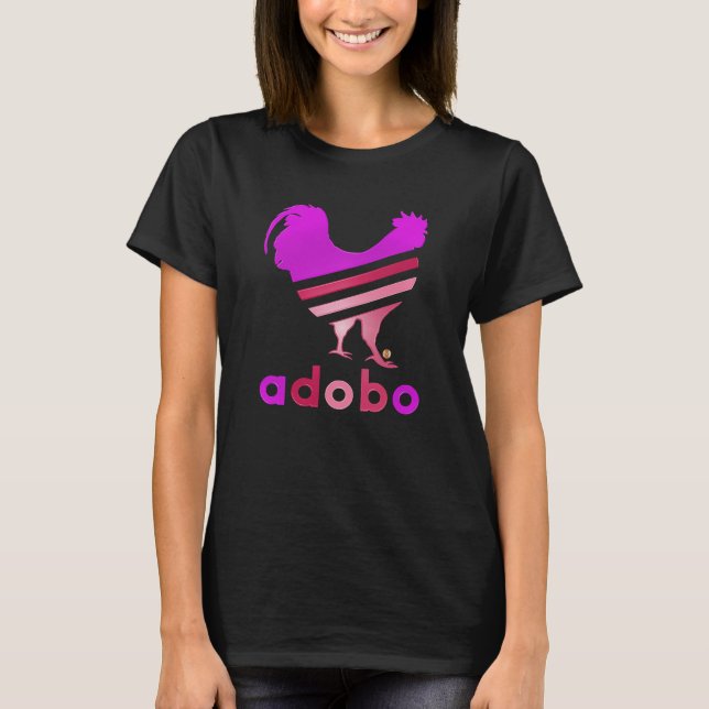 Elegant Adobo för trefaldig färg, filippin T Shirt (Framsida)