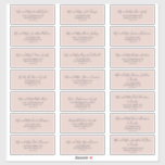 Elegant  Adressetiketter för gäster i Bröllop Klistermärken<br><div class="desc">De här elegant gästadressetiketterna i bröllop är perfekter för ett enkelt bröllop. Lägg till varje lakan som du behöver i din vagn individuellt. Varje enskild etikett är cirka 2 x 4 tum (kan vara något mindre). Den här inbjudan till adressetiketter är perfekt för gästgäster som vill besöka bröllopet, spara datumen,...</div>