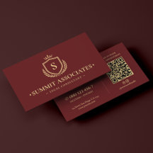 Elegant advokat juridisk konsult Crown Burgundy