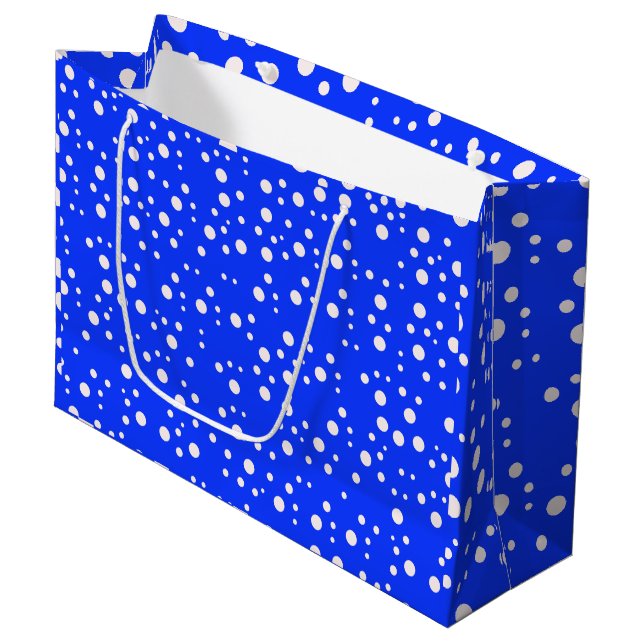 Elegant Aesthetic Blue Gift Bag (Framsidan Vinklad)