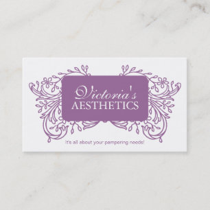 Elegant Aestheticianvisitkort Visitkort