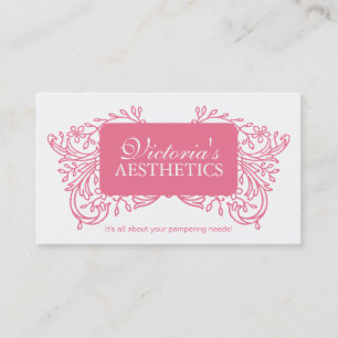 Elegant Aestheticianvisitkort Visitkort