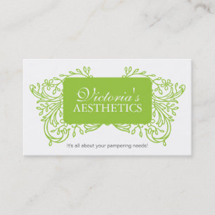 Elegant Aestheticianvisitkort Visitkort