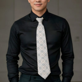 Elegant Aesthetics Spanish Geometric Pattern Tie Slips